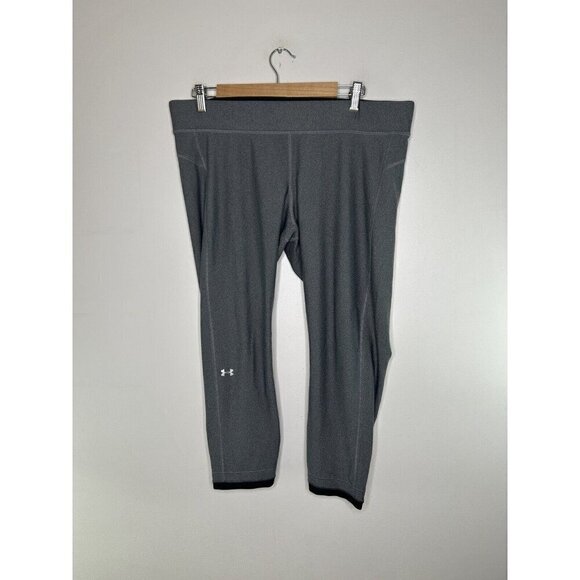Under Armour Women HeatGear Armour Compression Ankle Crop Gray Size 2XL - Picture 6 of 11